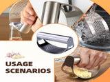 2025 New Stainless Steel Garlic Presser, Portable Manual Stainless Steel Garlic Press for Home V1258-DP02-C-2497