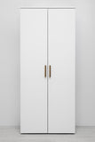 STOCKHOLM UNIVERSAL STORAGE CUPBOARD - SLIM SHAKER PANEL - DECO GOLD HANDLE V164-ECS1TBDG