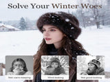 Womens Winter Faux Fur Bucket Hat, Thick Fluffy Fisherman, Winter Warmer Cap for Women V1258-DP02-F-13
