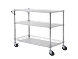 Kitchen Utility Cart, 3 Tiers, Wire Rolling Cart, Steel Service Cart on Wheels, Metal Storage V952-WGCFTCCB350X1RH9BV0
