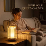 Light Luxury Retro Metal Portable Crystal Lamp, USB Rechargeable 3 Colors Stepless Dimming, Creative V1232-RLTD-001