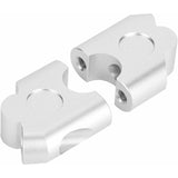 Sturdy Heavy Duty Universal 22mm Motorcycle Handlebar Riser Clamp Adapter, Chrome, Made of Aluminum, V1189-LC-QP-00044