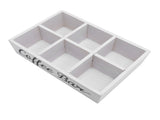 Coffee Station Organizer with Divider Wooden Coffee Bar Accessories Storage Box Tea Bags Coffee Pods V1294-YM0901-3118240275212
