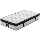 KINGSTON SLUMBER RelaxMax 31cm King Single Mattress, Medium, Euro Top, 5-Zone, Pocket Spring, V219-BEDMATKSST2A