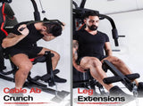 PROFLEX Home Gym Exercise Machine Fitness Equipment Weight Bench Press Set 148lbs V219-FTNMFGPRFA953