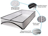 Extra Thick Attic Door Insulation Cover 25"x54"x11", Double Bubble Attic Stairs Insulation Cover for V1107-120-38689-SLR-2PACK
