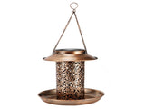 Solar Bird Feeder Solar Powered Garden Light Portable Hanging Hollow Out Courtyard Lamp V1294-YM0901-3111200239311