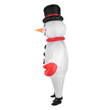 5.9ft Snowman Inflatable Costume Water Resistant Funny Snowman Blow Up Suit for Hallowmas Carnivals V1294-YM0901-3115240123911