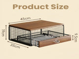 Coffee Machine Stand,Coffee Capsule Storage, Kitchen Counter Organizer with Drawer& Wire Basket, V1337-A9-C57U-QV30