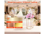 Wedding Flower Stand, 10PCS 60cm Column Flower Stand, Floral Stands with Acrylic Laminate, Hexagonal V952-HLHJLFT10J60YUXKY001V0