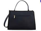Morrissey Ladies Italian Structured Leather Tote Bag Handbag Womens - Navy V563-MO-3029_NAVY