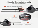 Pallet Forks, 907 kg Clamp on Pallet Forks, 149 cm Total Length Heavy-Duty Tractor Fork with V952-TPHCKDJK60INVJ53T001V0
