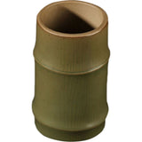 Olive Green Ceramic Desk Pen Holder Organizer, Pencil and Pen Storage for Office and Home, 1 Set V1369-AZ3-W-15802