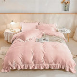 Ruffled Edge Marseille Eden Quilt / Doona / Duvet Cover set V745-AQ081213K3