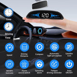 Car HUD GPS Speedometer, Universal Windshield Display with Overspeed Alarm, USB Plug and Play, 4 V1188-MS-520-090