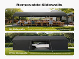 Carport Car Canopy 12x20FT Heavy Duty Car Shelter with Sidewalls White V952-FBSJSQCCKHS886LB9001V0