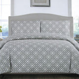 Artex Grey Stars Quilt Cover Set Queen V442-ATX-QUILTCS-STARS-GREY-QS