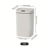 Intelligent sensor trash can, silent and gradual descent - odor-proof, multiple capacity options V1105-YALJT-002