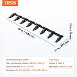 Bucket Tooth Bar, 1650mm, Heavy Duty Tractor Bucket 8 Teeth Bar for Loader Tractor Skidsteer, 2000 V952-NYCDWJC66INCNEM28V0