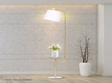 Sarantino Floor Lamp with Metal End Table LMP-MLM-50791-03