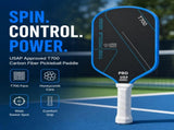 T700 Carbon Fiber Pickleball Paddle, USAP Approved Racket with Carbon Friction Surface for Spin, V1197-TY-081705