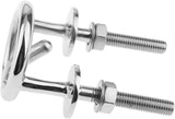 Marine Stainless Steel Transom Mount Ski Tow Hook Water Eye Hitch for Boats 2-1/2" Ring Boat V1259-DP01-A-1393