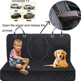 Waterproof Dog Car Seat Protector Mat 1 Pack, Compatible with Most Vehicles, 60 x 120 cm, Black V1188-MS-325-0249