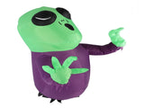 Window Blow Up Alien 3.9ft LED Powerful Blower 210T Polyester Fiber IP44 Water Resistant Ghost Broke V1294-YM0901-3115240071112