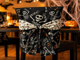 Halloween Dining Chair Slipcover Spooky Chair Back Stretchable Washable Chair Protective V1107-128-77374-A-4PACK