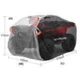 210D ATV Cover - Waterproof and Sunscreen Beach Car Cover, Four-Wheel Off-Road Vehicle V1188-MS-514-008