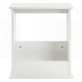 Levede Narrow End Table Modern Office Side Table Magazine Rack Bedside Storage NI1091-WH-AU