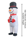 Black Hat Snowman Christmas Inflatable Polyester Adult Big Hat Snowman Christmas Inflatable V1232-CQXR-001