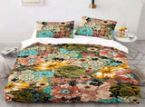 Vivace Earthy Bright Floral Garden Quilt / Doona / Duvet Cover set V745-AQ043920Q3