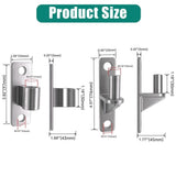 Gate Hinges, 304 Stainless Steel Gate Hinge, One-Piece Heavy Duty 5/8 Inch Pin,for Farm V1370-AZ4-07626
