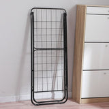 Large Double-Wing Floor-Standing Folding Clothes Drying Rack-Black V1161-109744