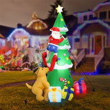 Santaco Inflatable Christmas 2.4M Xmas Tree Santa Claus INFL1055