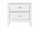 Artiss Bedside Table 2 Drawers Bedroom Storage Nightstand White FURNI-G-BS-01-WH