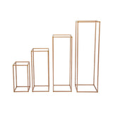 Rose Gold Metal Flower Stand V63-920781