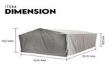 8X5 BOX TRAILER CAGE CANVAS COVER 3 FOOT Thick Rip Resistant Waterproof V379-TRAILCOV859001