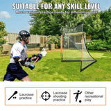 Lacrosse Goal, 1.8mx1.8m Lacrosse Net, Portable Lacrosse Goal with Carry Bag, Fiberglass Rod V952-ZQGQQMBXK66YHXM3MV0