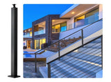 Cable Railing Post, 36" x 2" x 2" Level Deck Railing Post Without Holes, SUS304 Stainless V952-1JZLGZ91455H6Z2UHV0