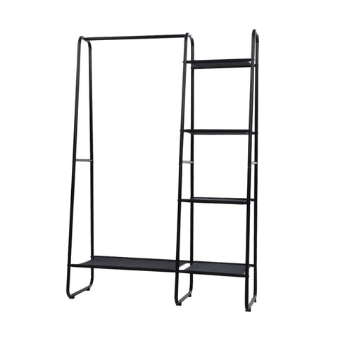 Artiss Wardrobe Clothes Rack Airer Coat Stand Closet 150cm DIY-CR-257M-BK