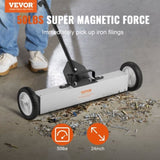 22.6 kg Rolling Magnetic Sweeper with Wheels, Push-Type Magnetic Pick Up Sweeper, Large Magnet V952-TLSCXQSQT2450BUQBV0