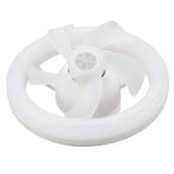 Ceiling Fan Light 360 Degree Rotate Dimmable E27 Adjustable LED Lamp 5 Blade 48W with Remote Control V1294-YM0706-3119230096611