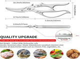 Heavy Duty Kitchen Shears, Poultry Scissors for Cutting Chicken Bones, German Stainless Steel, V1107-CS-CFBXGJDY