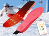 Rechargeable Heated Insoles with Bluetooth APP Control 3 Heat Settings , Trim-to-Fit, V1232-JRKCXD001