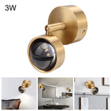 Simple Copper Wall Lamp Light for Corridor Stairway Passage Bedroom 3W 220V Warm White V1294-YM0901-ZM03274