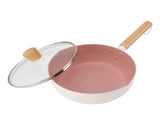 Non Stick Saucepan With Lid White Baby Complementary Food Small Pot Home Kitchen Instant Noodles V1294-YM0901-3113230192612