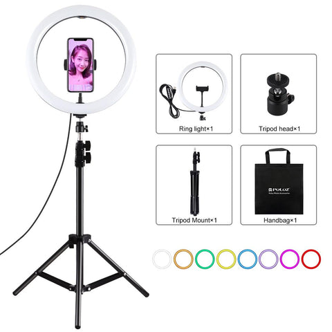 11.8 Led Ring Light Kit With Tripod And Phone Clamp V562-B3903TKP
