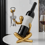 Statue Wine Bottle Rack Suitable for Countertop Wine Bottle Holder Wine Bottle Rack Desktop V1366-AZ2-W-14497